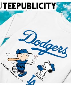 Los Angeles Dodgers Snoopy Baseball Sports Shirts Women – Alottee