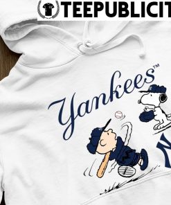 Peanuts Charlie Brown And Snoopy Playing Baseball New York Yankees shirt,sweater,  hoodie, sweater, long sleeve and tank top