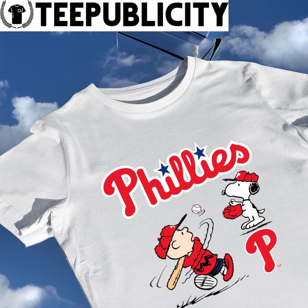 Philadelphia Phillies Let's Play Baseball Together Snoopy MLB Unisex Jersey  Tee 