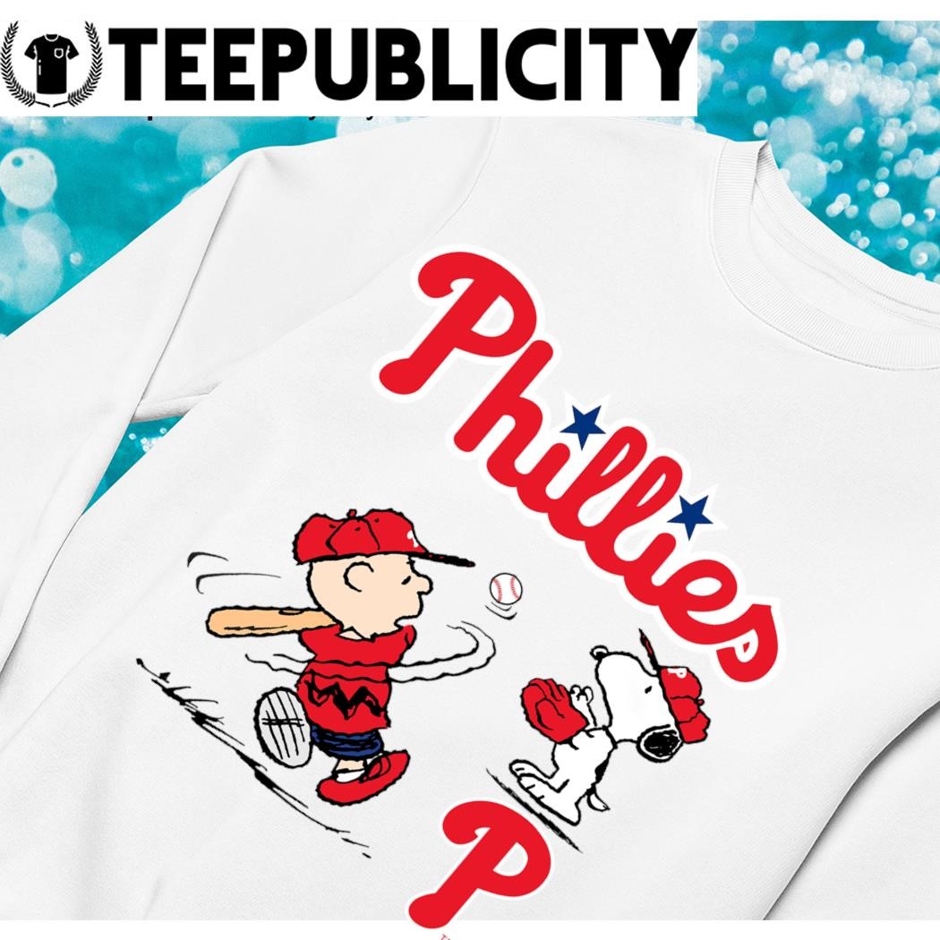Peanuts Charlie Brown And Snoopy Playing Baseball Philadelphia Phillies T- shirt, hoodie, sweater, long sleeve and tank top