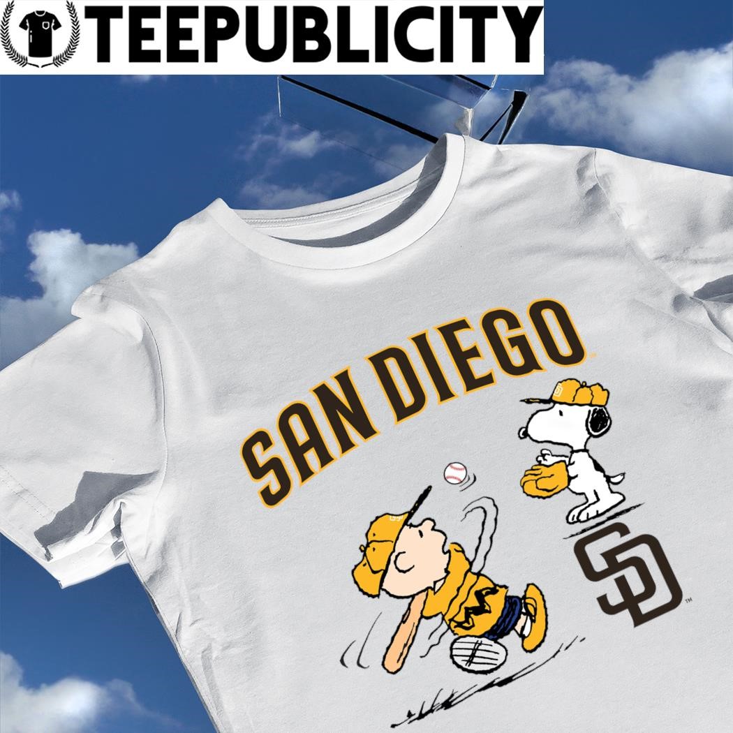Peanuts Charlie Brown And Snoopy Playing Baseball San Diego Padres T-shirt,  hoodie, sweater, long sleeve and tank top