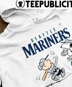 Peanuts Charlie Brown And Snoopy Playing Baseball Seattle Mariners shirt,  hoodie, sweater, long sleeve and tank top