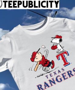 Peanuts Charlie Brown And Snoopy Playing Baseball Texas Rangers T-shirt,  hoodie, sweater, long sleeve and tank top