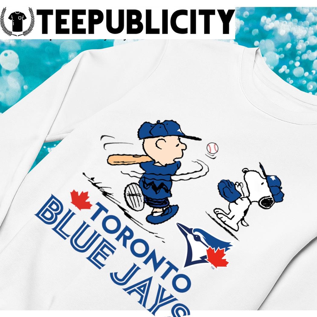 Toronto BLue Jays Snoopy And Woodstock Resting Together MLB Youth T-Shirt 