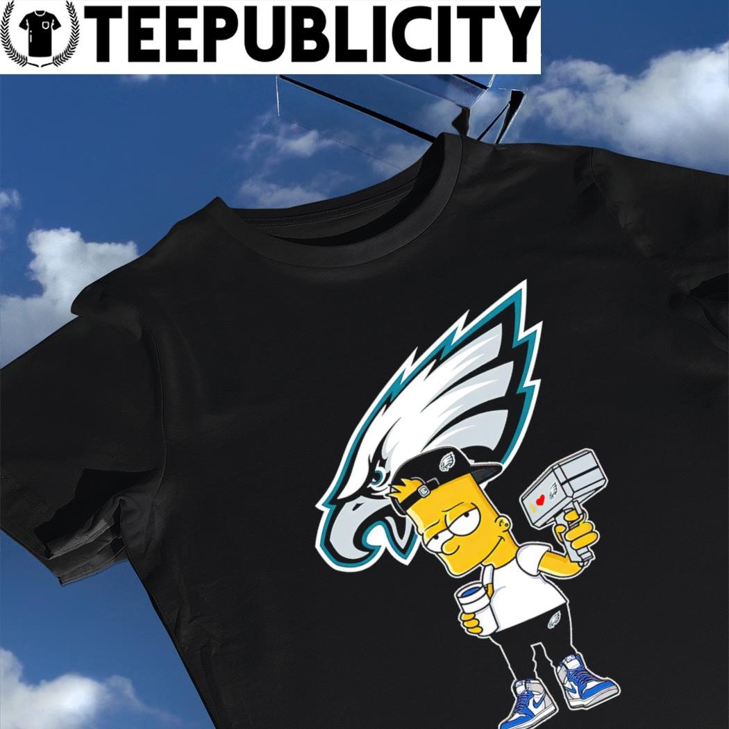 Philadelphia Eagles NFL X Bart Simpson cartoon shirt, hoodie