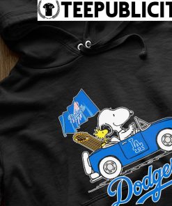 Snoopy And Woodstock Riding Car Los Angeles Dodgers 2023 T-shirt,Sweater,  Hoodie, And Long Sleeved, Ladies, Tank Top