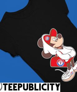 Mickey Mouse x Texas Rangers Baseball Jersey - Scesy