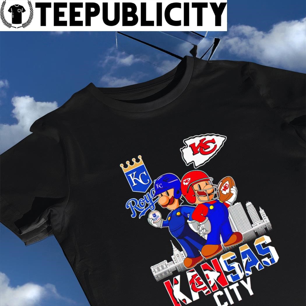 The Super Mario Bros Kansas City Royals and Kansas City Chiefs Kansas City  2023 shirt, hoodie, sweater, long sleeve and tank top