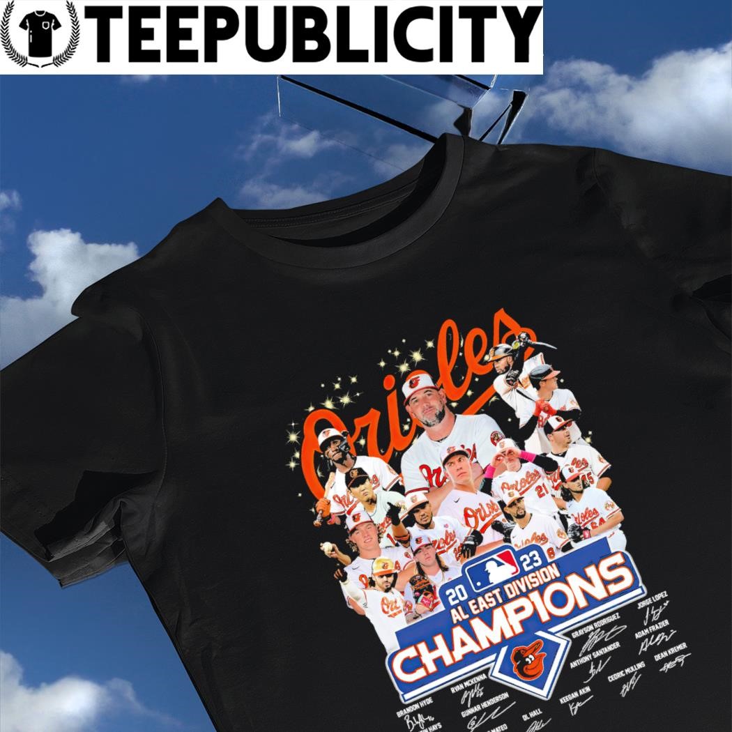 Baltimore Orioles 2023 Al East Division Champions Signatures Shirt