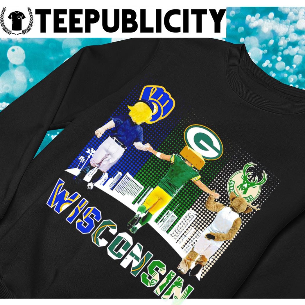 Wisconsin sport team city Green Bay Packers Milwaukee Brewers Milwaukee  Bucks shirt - T-Shirt AT Fashion LLC