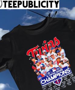 Minnesota Twins 2023 Al Central Division Champions Signatures Shirt