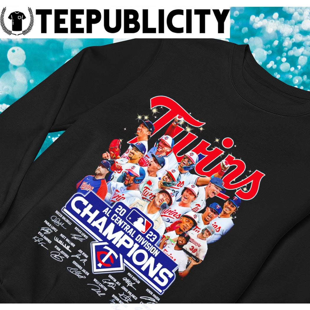 Minnesota Twins 2023 Al Central Division Champions Signatures Shirt