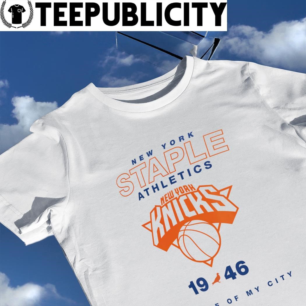 New York Knicks NBA Orange T Shirt Mens One Size 46 W Stains
