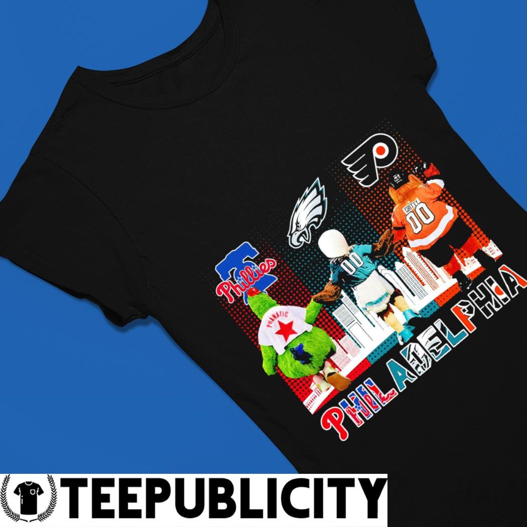 Philadelphia Phillies And Philadelphia Eagles Character City Shirt