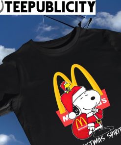 Snoopy And Woodstock McDonald\'s Christmas Spirit logo t-shirt, hoodie,  sweater, long sleeve and tank top