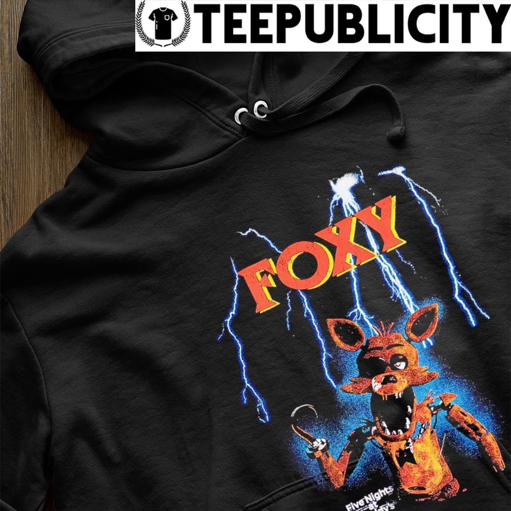 Foxy lightning five nights hoodie, sleeve at long art top t-shirt, Freddy\'s tank and sweater