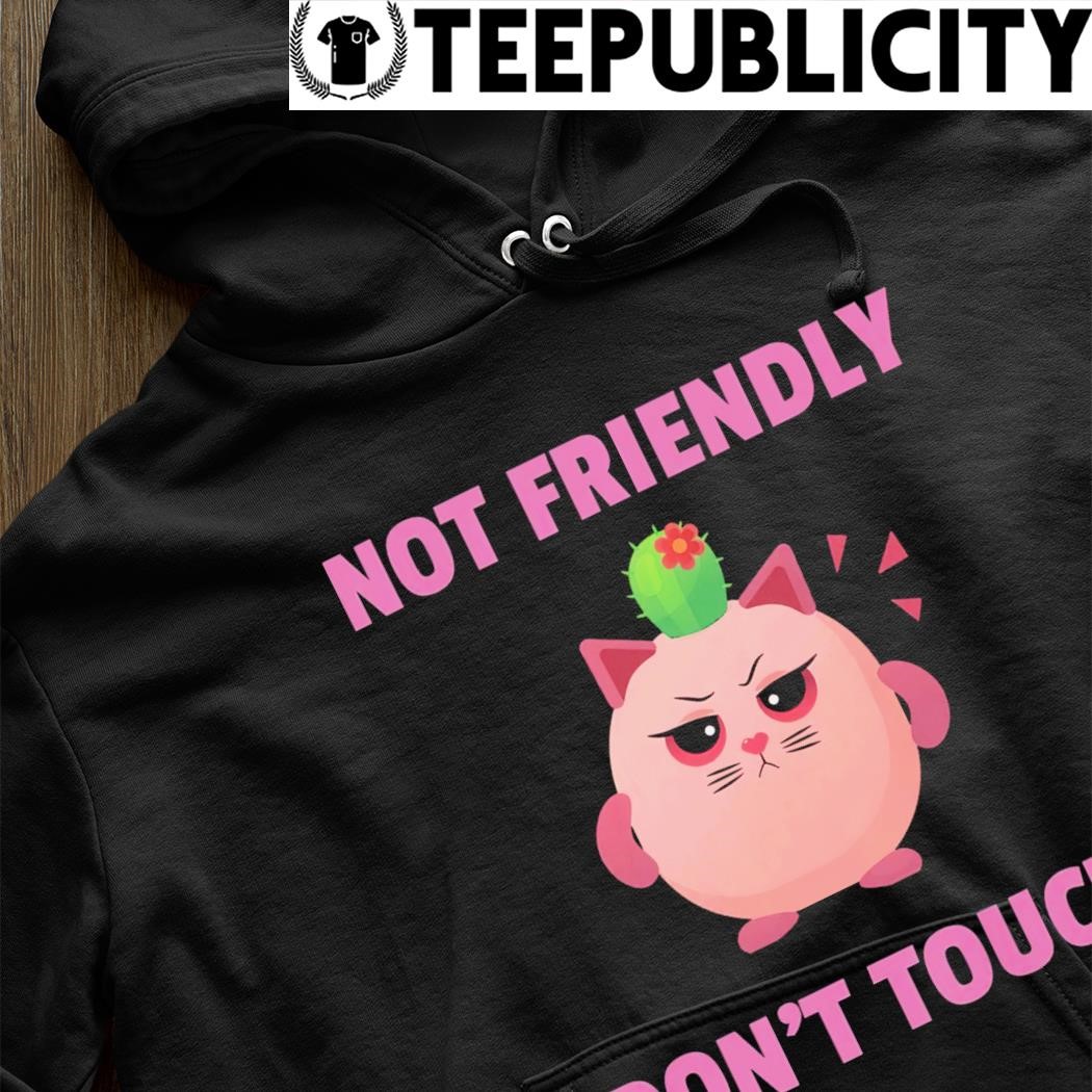 Not Friendly don't touch art hoodie