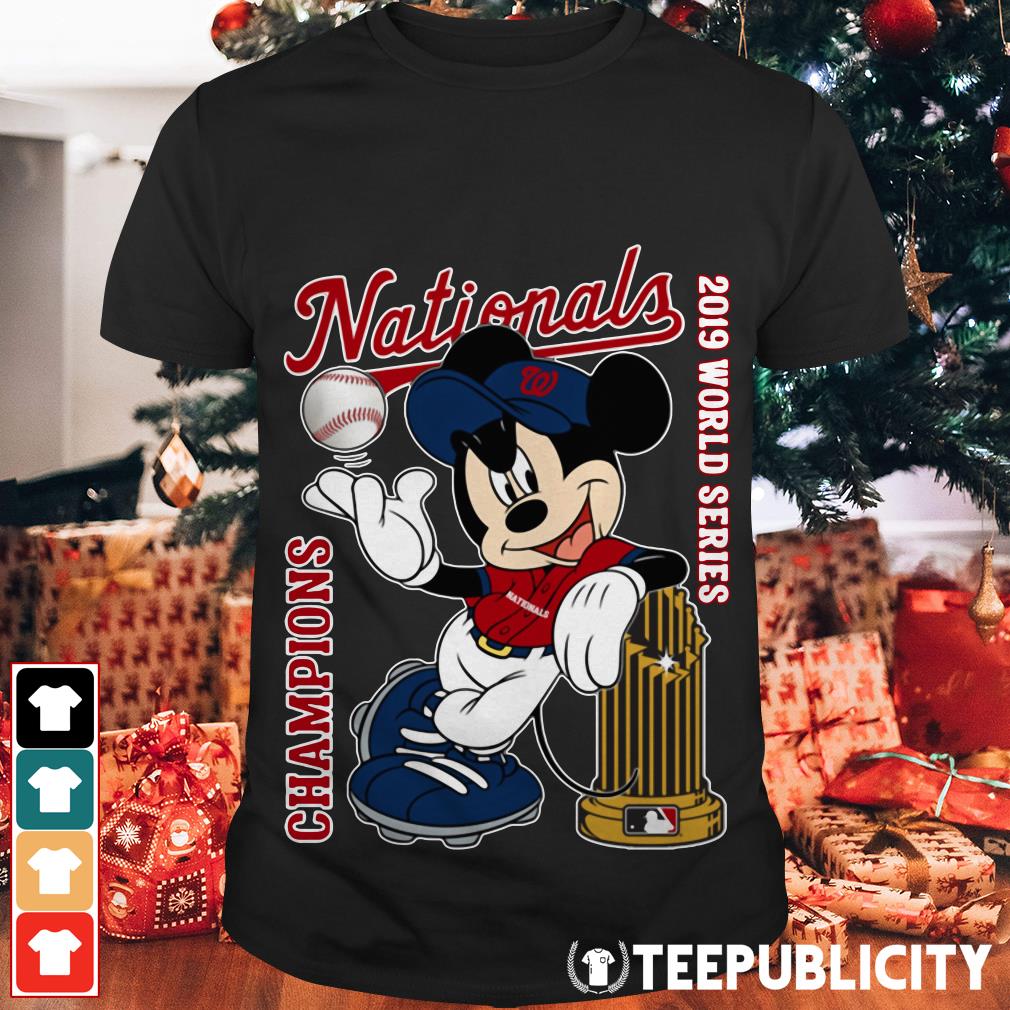 Official Mickey Mouse Washington Nationals Champions 2019 World