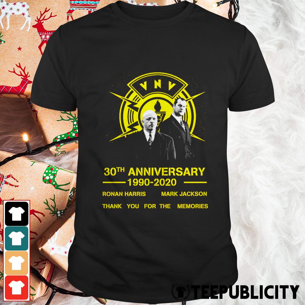 Amorous Minde om Lagring VNV Nation 30th anniversary 1990-2020 signatures shirt, hoodie, sweater