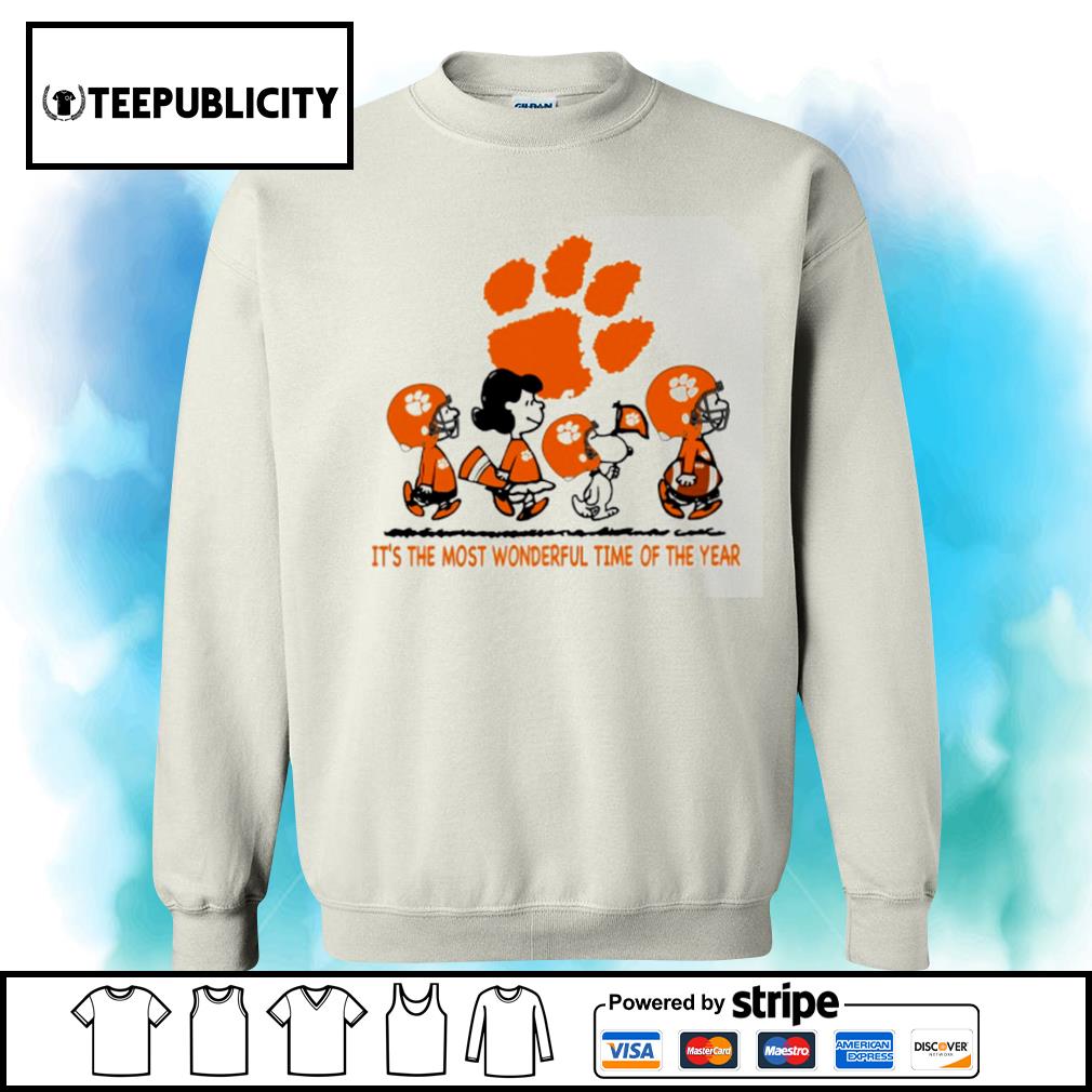 Snoopy and Woodstock Clemson Tigers NCAA T-Shirt Hoodie Sweatshirt