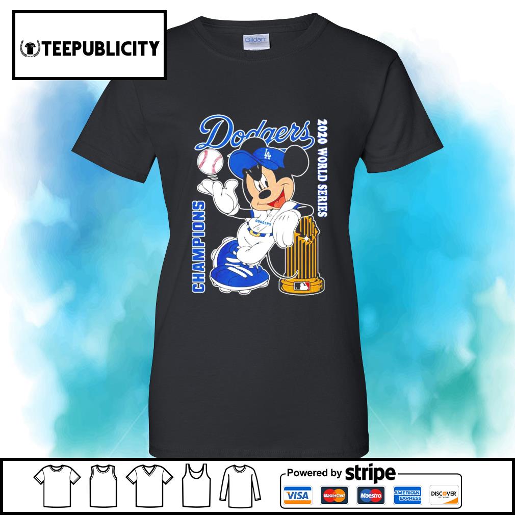 2020 World Series Champions Los Angeles Dodgers Mickey Mouse T