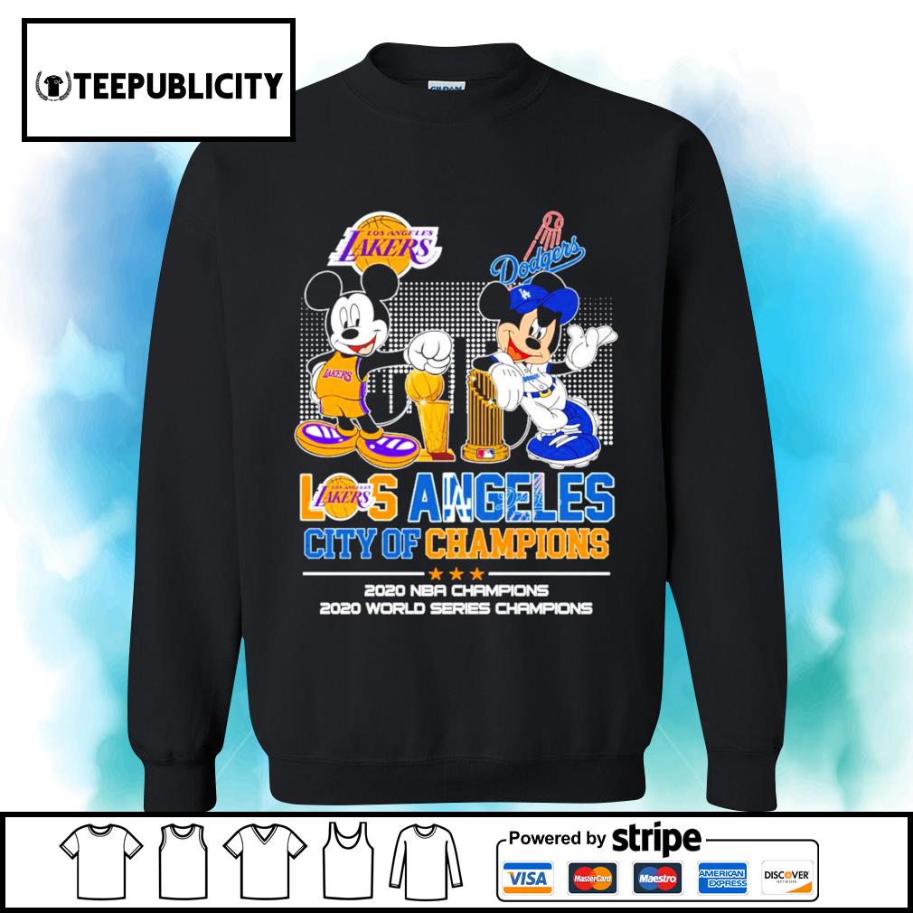 Official Mickey Mouse Los Angeles Lakers and Dodgers 2020