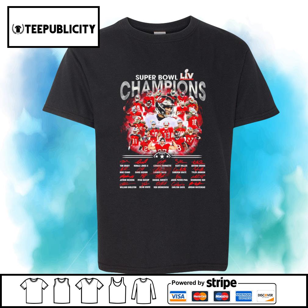 Get Super Bowl Champions Nfl Tampa Bay Buccaneers Signatures Shirt For Free  Shipping • Custom Xmas Gift